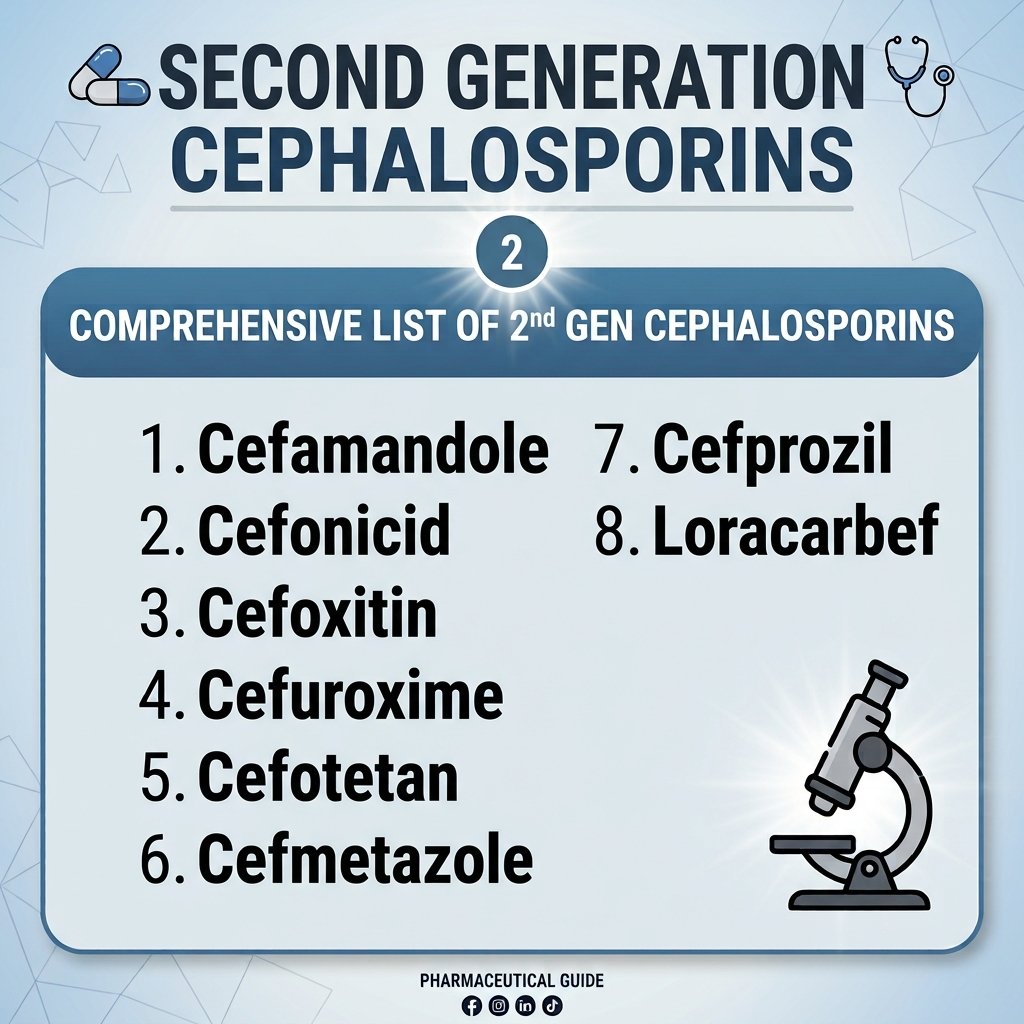 Second Generation Cephalosporins or 2nd Generation Cephalosporins